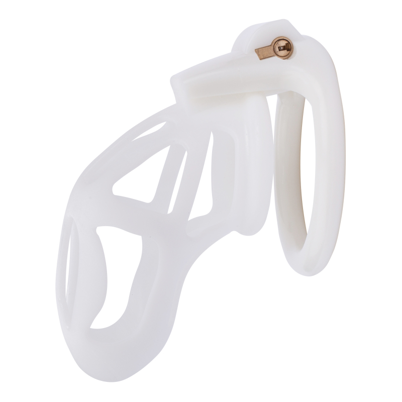 cage de chastete skelly l 11 x 36cm blanche