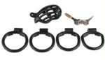 cage de chastete slutypig 8 x 33cm noire 3