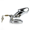 cage de chastete steel padlock 12 x 35cm 1
