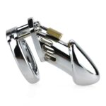 cage de chastete steel padlock 12 x 35cm 2