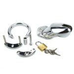 cage de chastete steel padlock 12 x 35cm 6