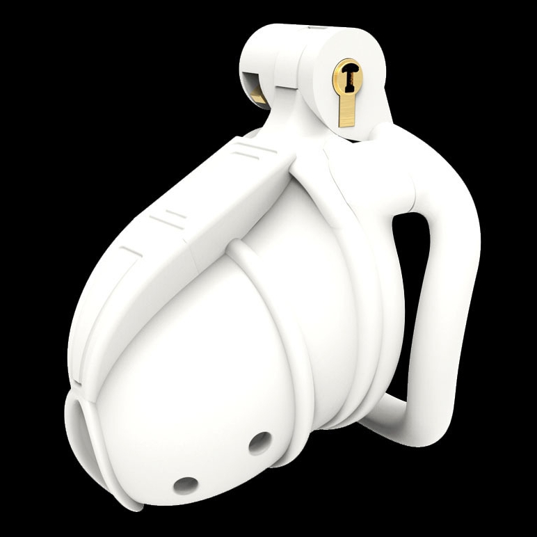 cage de chastete stegria 7 x 35cm blanc