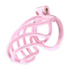 cage de chastete tortille l 95 x 34 cm rose