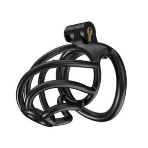 cage de chastete tortille m 7 x 34 cm noire