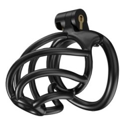 cage de chastete tortille m 7 x 34 cm noire