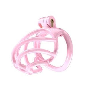 cage de chastete tortille m 7 x 34 cm rose