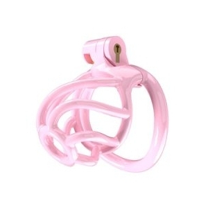 cage de chastete tortille s 6 x 34 cm rose