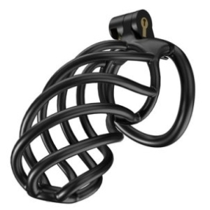 cage de chastete tortille xl 11 x 34 cm noire