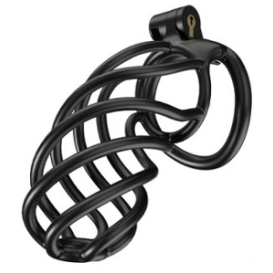 cage de chastete tortille xxl 125 x 34 cm noire