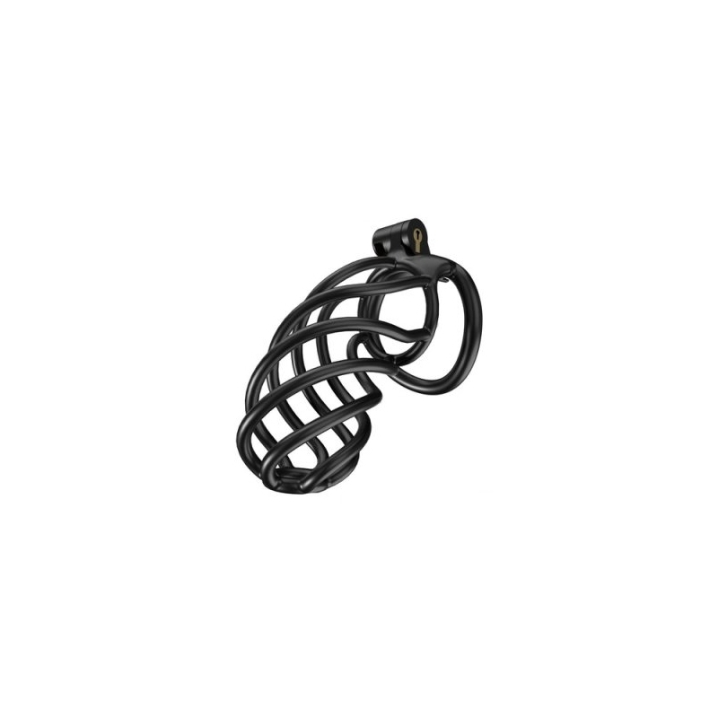 cage de chastete tortille xxl 125 x 34 cm noire
