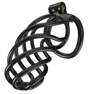 cage de chastete tortille xxl 125 x 34 cm noire