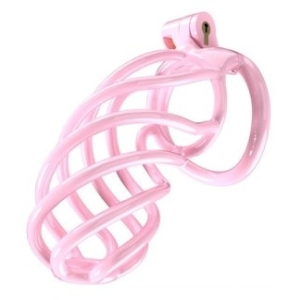 cage de chastete tortille xxl 125 x 34 cm rose
