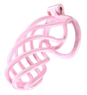 cage de chastete tortille xxl 125 x 34 cm rose