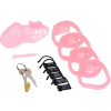 cage de chastete xguard 10 x 3cm rose 1