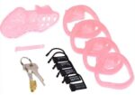 cage de chastete xguard 10 x 3cm rose 1
