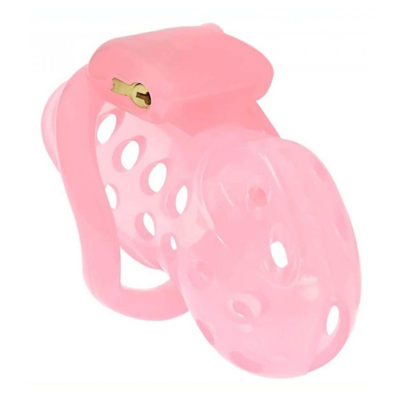 cage de chastete xguard 10 x 3cm rose