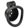 cage round lock 4 x 35 cm noire 1