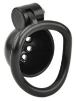 cage round lock 4 x 35 cm noire 1