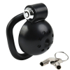 cage round lock 4 x 35 cm noire