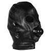 cagoule avec masque et baillon blind mask gag noire ouch 2