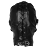 cagoule avec masque et baillon blind mask gag noire ouch 4