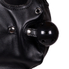 cagoule avec masque et baillon blind mask gag noire ouch 5