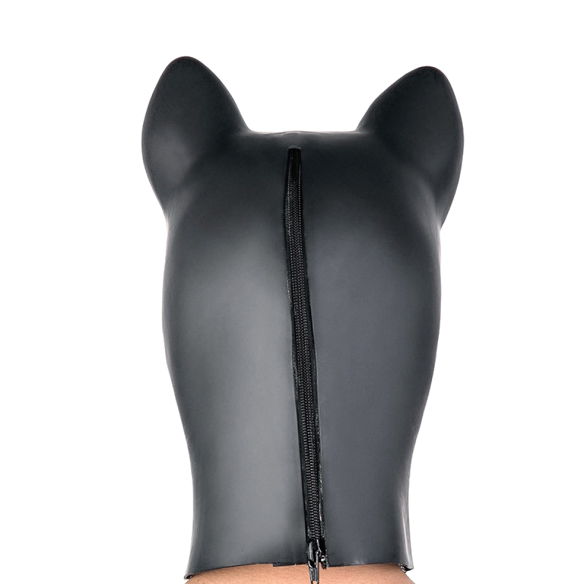 cagoule en latex sweety bear noire 1