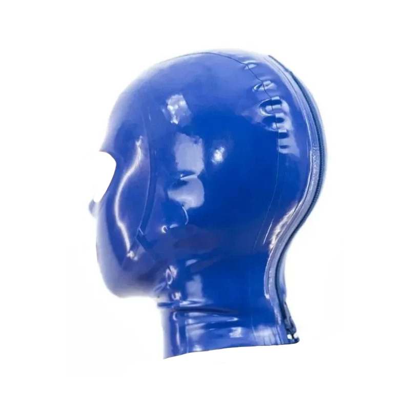 cagoule en latex texie bleu 4