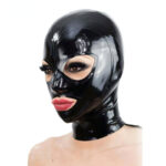 cagoule en latex texie noir 1