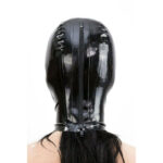 cagoule en latex texie noir 2