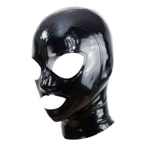 cagoule en latex texie noir