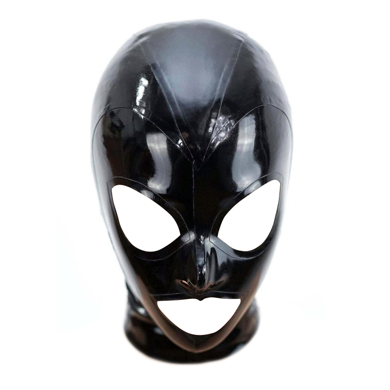 cagoule en latex texie noir 5