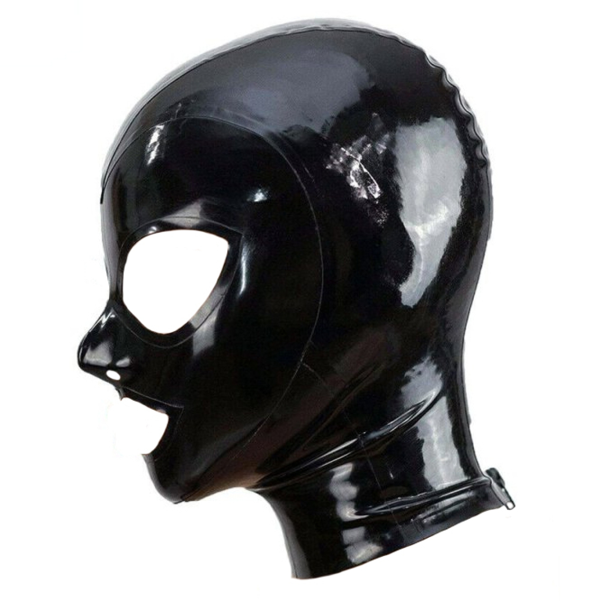 cagoule en latex texie noir 7