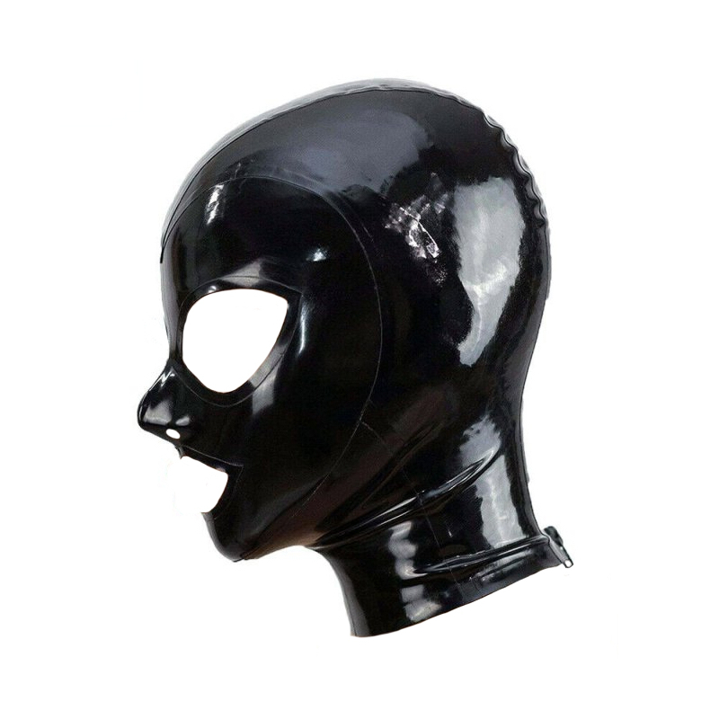 cagoule en latex texie noir 7