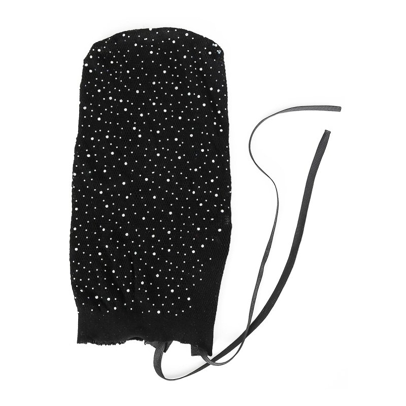 cagoule en resille avec strass diamands 2