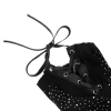 cagoule en resille avec strass diamands 3
