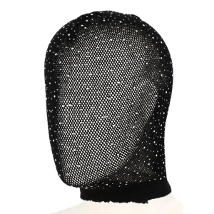 cagoule en resille avec strass diamands