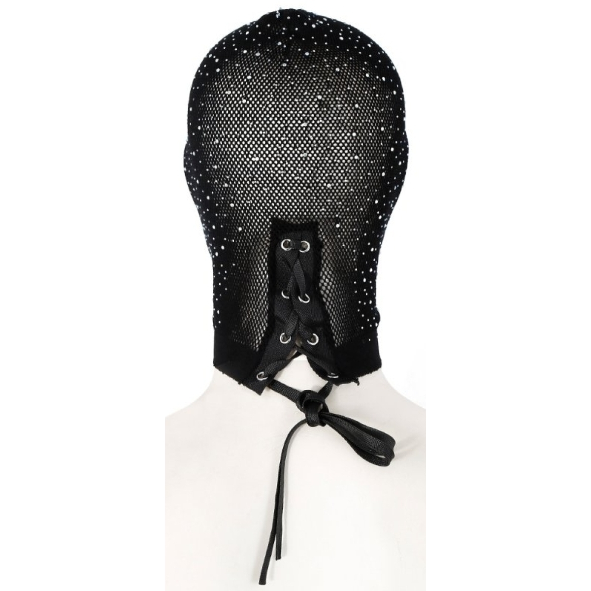 cagoule en resille avec strass diamands 5