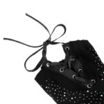 cagoule en resille avec strass diamands 7