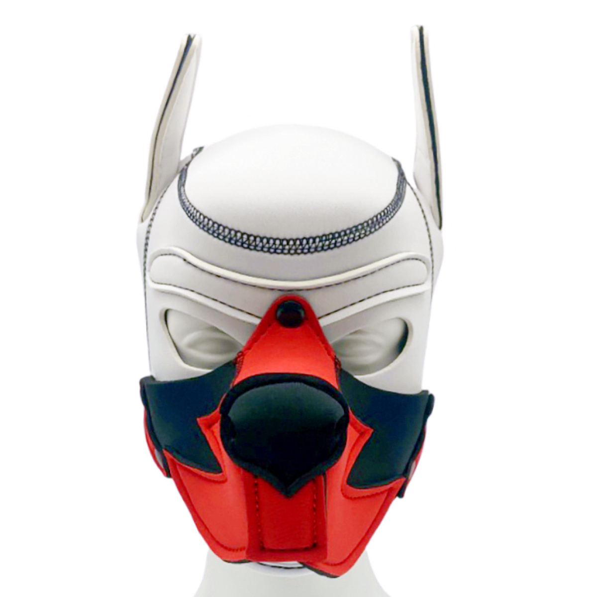 cagoule puppy fox neoprene blanc rouge 1