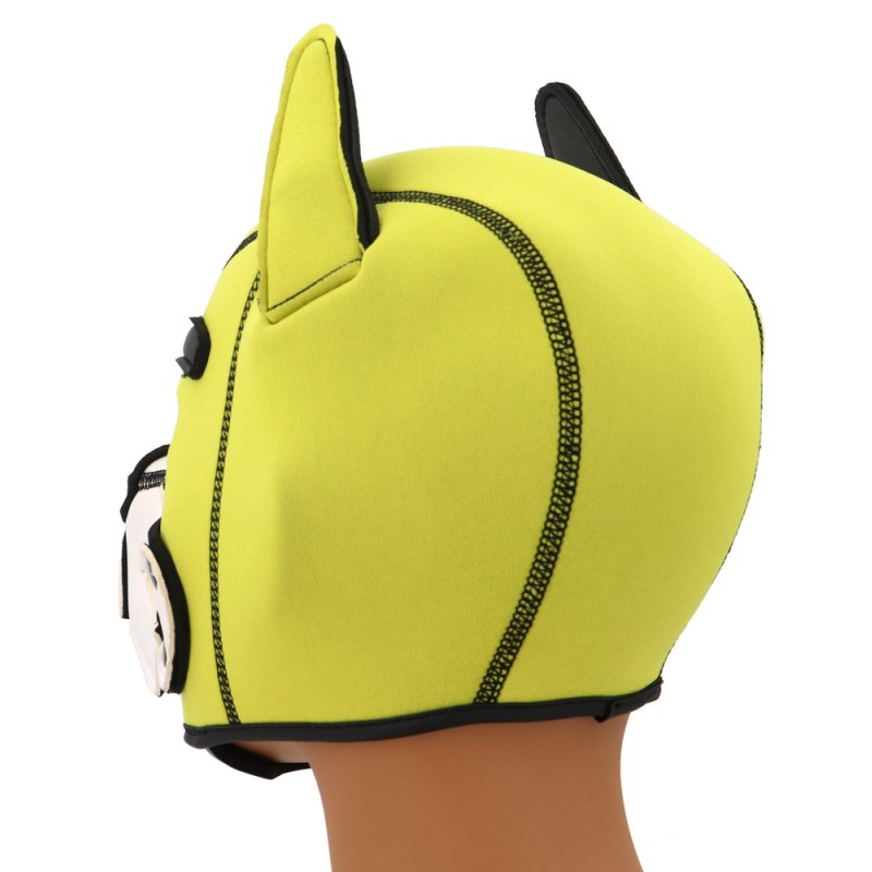 cagoule puppy fox neoprene jaune blanc 3