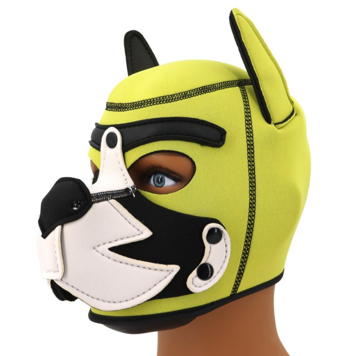 cagoule puppy fox neoprene jaune blanc 4