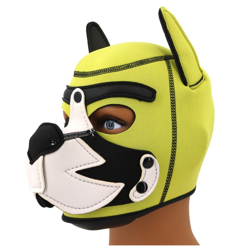 cagoule puppy fox neoprene jaune blanc 4