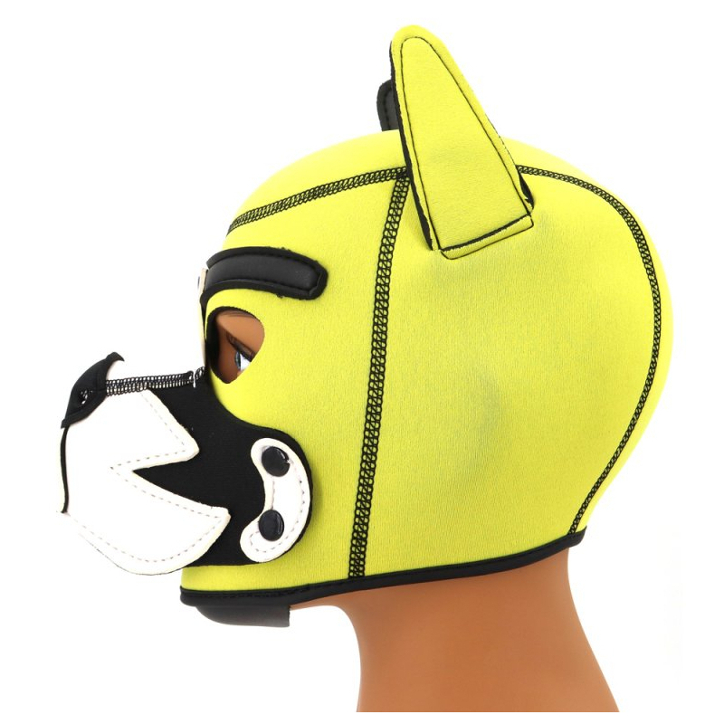 cagoule puppy fox neoprene jaune blanc 5