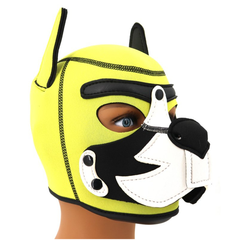 cagoule puppy fox neoprene jaune blanc