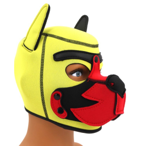 cagoule puppy fox neoprene jaune rouge