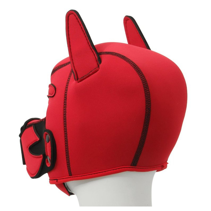 cagoule puppy fox neoprene rouge noir 1