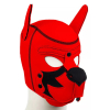 cagoule puppy fox neoprene rouge noir