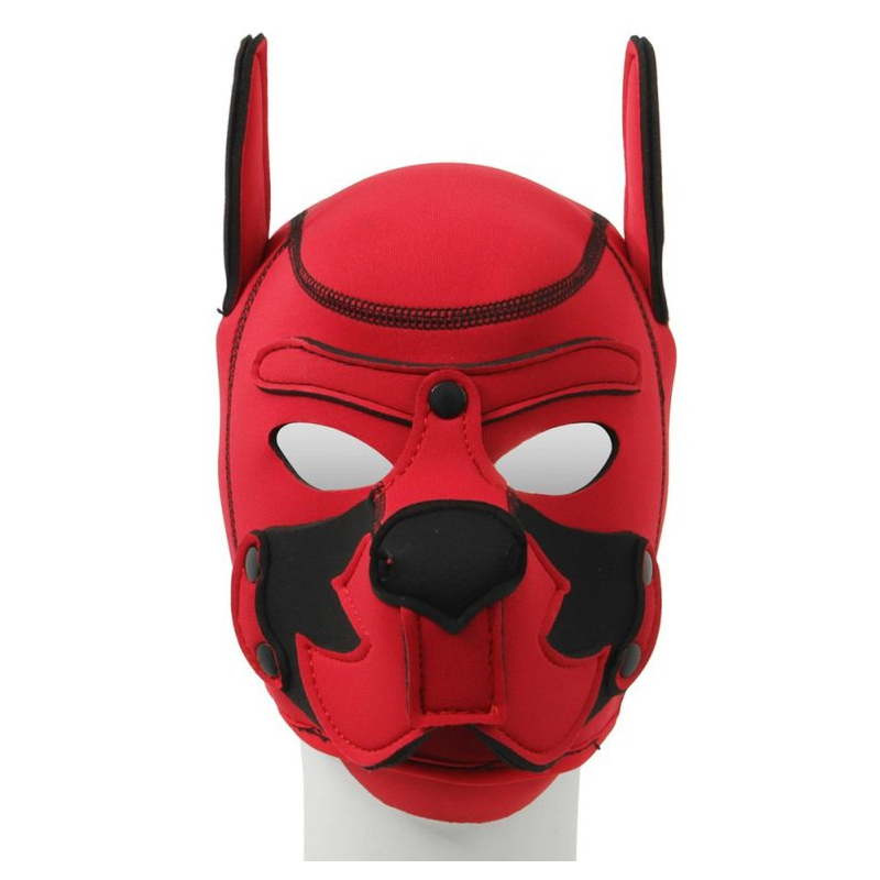 cagoule puppy fox neoprene rouge noir 2