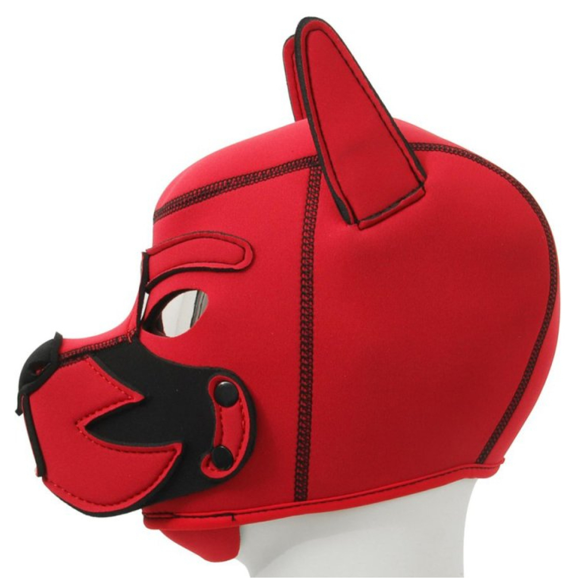 cagoule puppy fox neoprene rouge noir 4